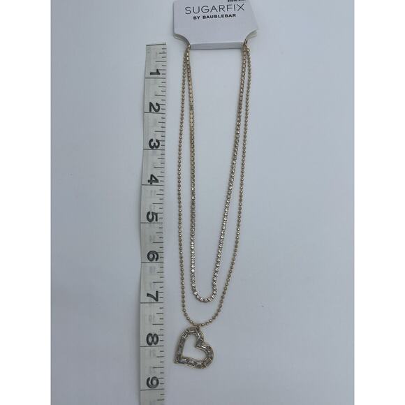 SUGARFIX BaubleBar Nickel Free Necklace NWT Gold - Picture 1 of 2